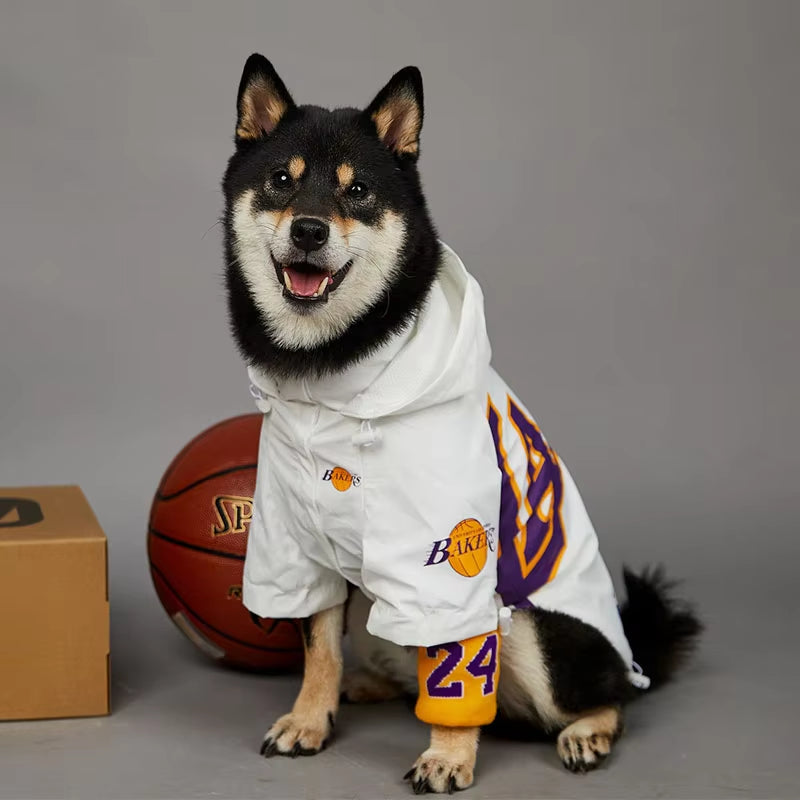 Pet Dog Clothes Raincoat for Small Big Dogs Wind Coat Windbreaker French Bulldog Hoodie for Dogs Jacket Chihuahua Dog Face S-5XL