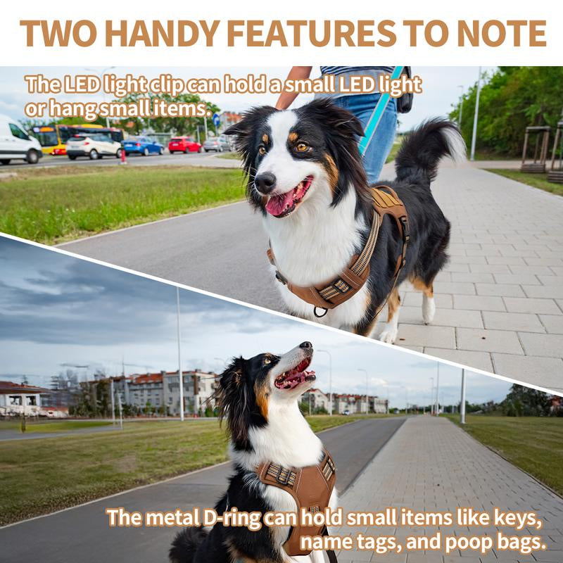 Dog Harness, Adjustable Reflective Tactical Vest, Soft Padded & Easy On/Off, Durable Pet Harness for Small to Large Dogs Walking & Training,Pet Supplies