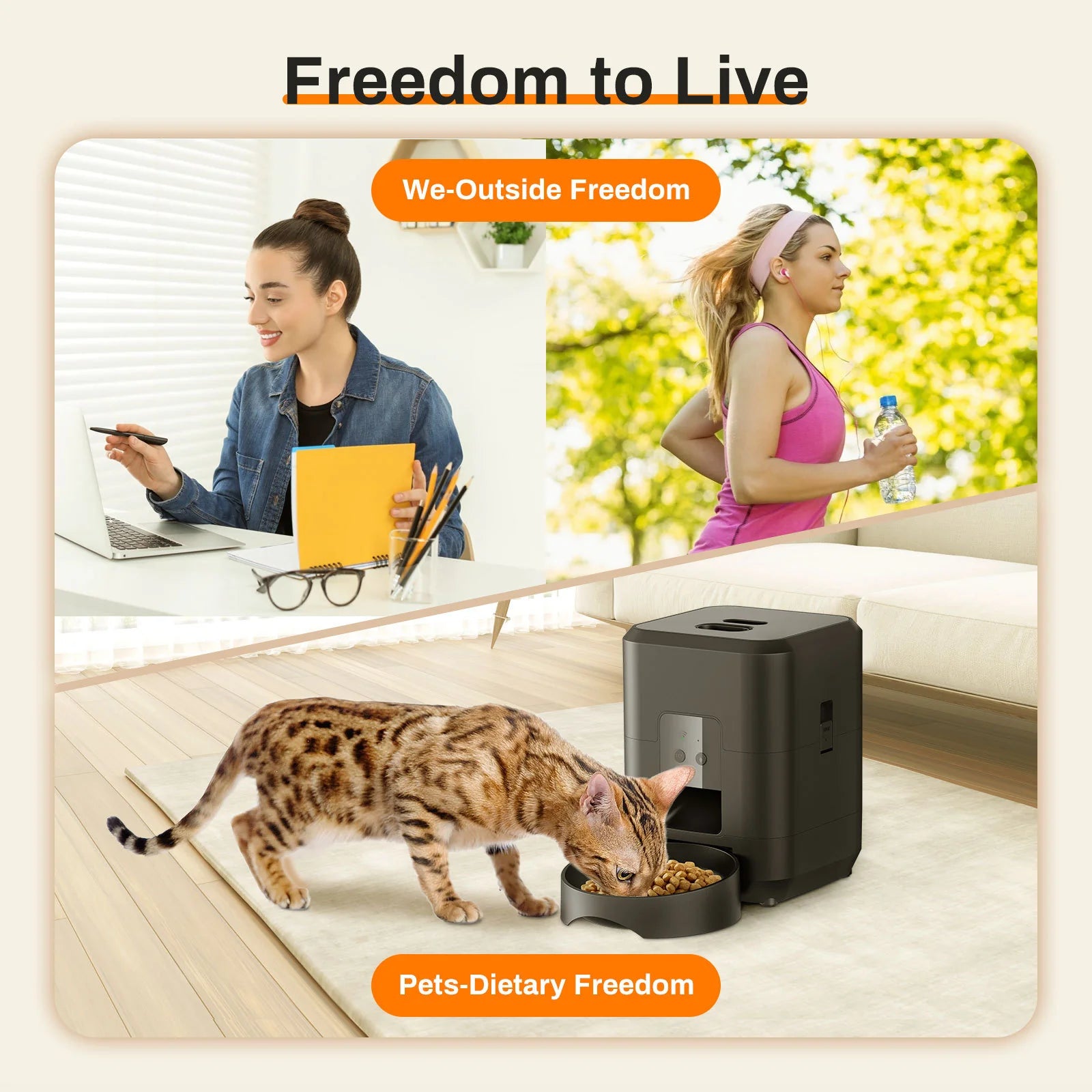 Revolutionary HEYBO Smart Pet Feeder - Automatic 2L Capacity for Cats & Dogs