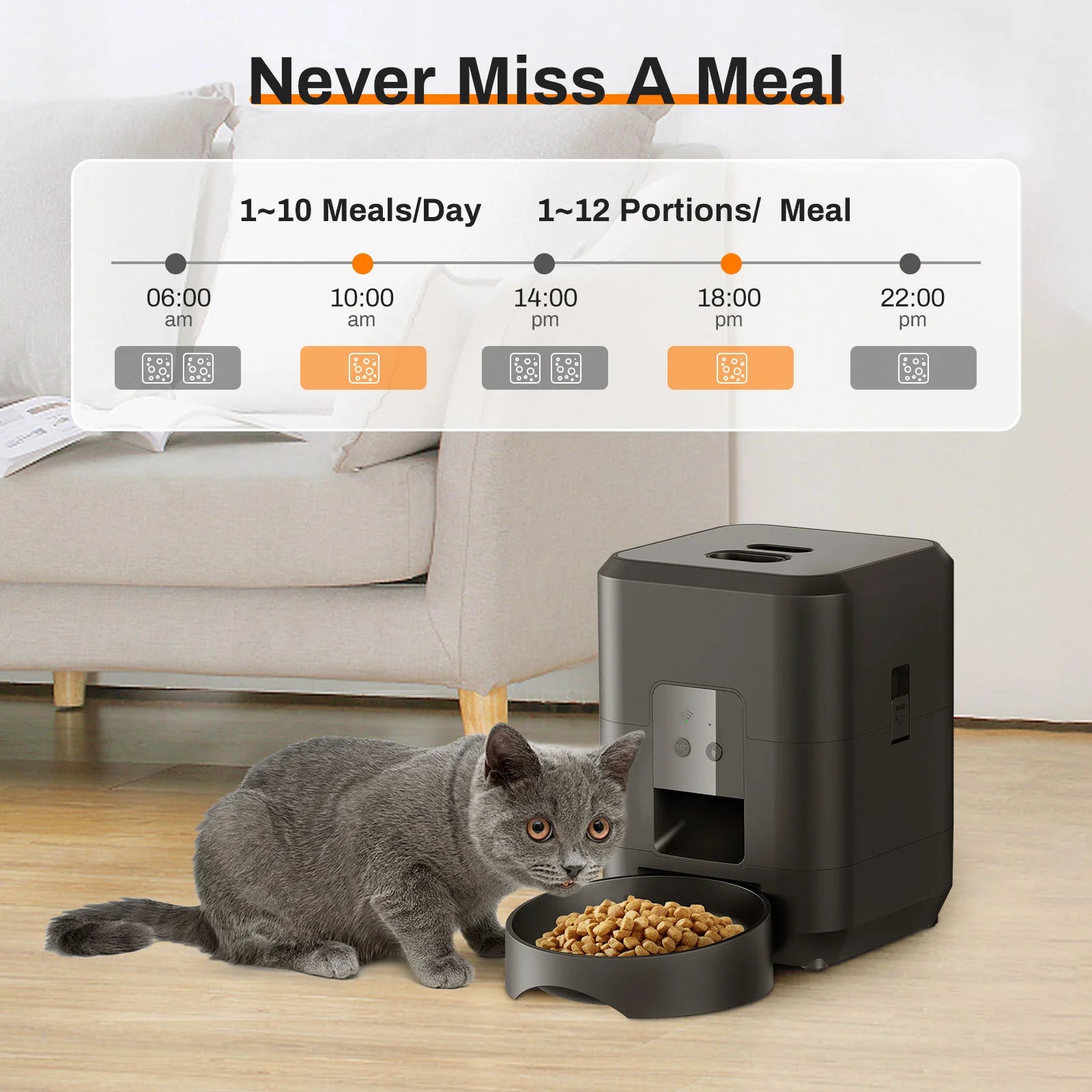 Revolutionary HEYBO Smart Pet Feeder - Automatic 2L Capacity for Cats & Dogs