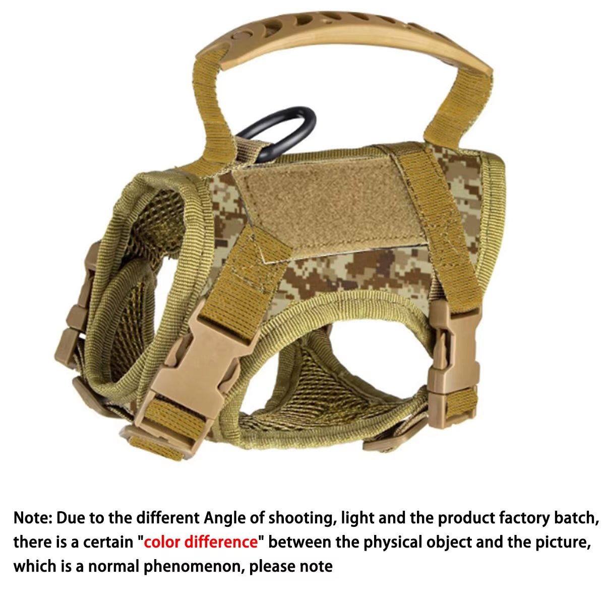 Khaki Tactical Cat Chest Harness Vest Type Lead Rope Anti-Break Adjustable Walking Cat Leash Dog Small Dog Chain One Outfit