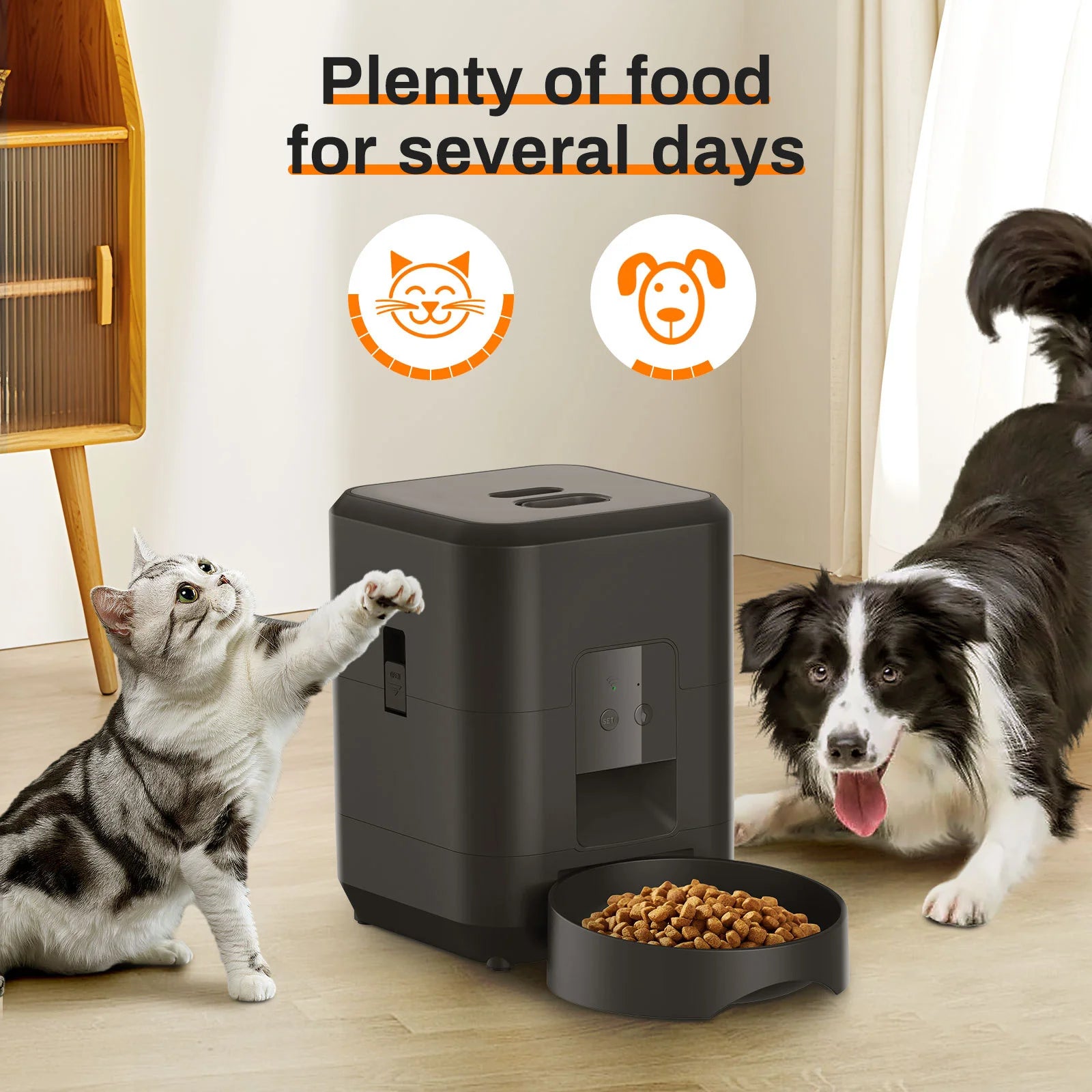 Revolutionary HEYBO Smart Pet Feeder - Automatic 2L Capacity for Cats & Dogs
