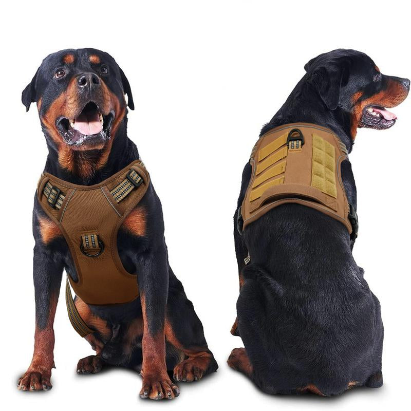 Dog Harness, Adjustable Reflective Tactical Vest, Soft Padded & Easy On/Off, Durable Pet Harness for Small to Large Dogs Walking & Training,Pet Supplies